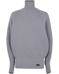 Balmain - Batwing Ribbed Knit Pull - Lyst
