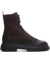 Hogan - Anfibio Lace-up Boots - Lyst