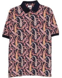 Etro - Polo À Imprimé Cachemire - Lyst
