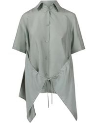 Christian Wijnants - Lace-Up Blouse - Lyst