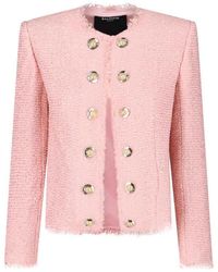 Balmain - Tweed Jacket With Sequins - Lyst