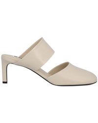 Jil Sander - Leather Heeled Mules - Lyst