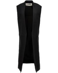 Jil Sander - Two-Material Long Vest - Lyst