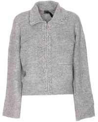 Pinko - Dark Lady Knitted Jacket - Lyst