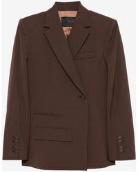 Dondup - Double-Breasted Blazer - Lyst