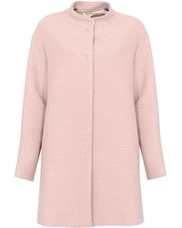 Herno - Coat With Dark Sequins - Lyst