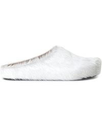 Marni - Long Calf Hair Mules - Lyst