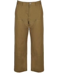 Loewe - High-waisted Trousers With Embroidery - Lyst