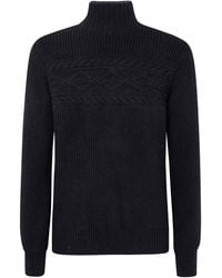 ZEGNA - Pure Wool Pearl Stitch High Neck - Lyst
