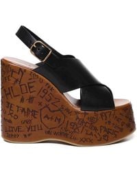 Chloé - Maxime Wedge Sandal - Lyst