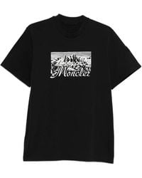 Moncler - Mountain-Print T-Shirt - Lyst