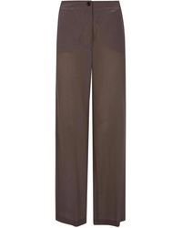 Seventy - Mixed Silk Sand Wash Trousers - Lyst