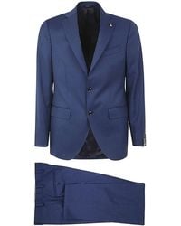 Sartoria Latorre - Wool Suit With Two Buttons - Lyst