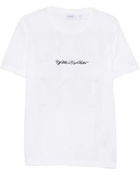 Off-White c/o Virgil Abloh - 'Script Arrow' Short Sleeve Slim T-Shirt - Lyst