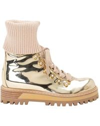 Le Silla - Studded Bi-Material Ankle Boots - Lyst