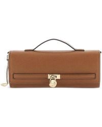 Michael Kors - Clutch With Padlock Charm - Lyst