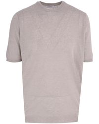 Lardini - Cotton Crew Neck Short Sleeve T-Shirt - Lyst