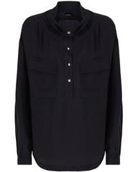 Pinko - Blouse With Pockets And Buttons - Lyst