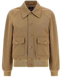 A.P.C. - Cotton And Wool Jacket - Lyst
