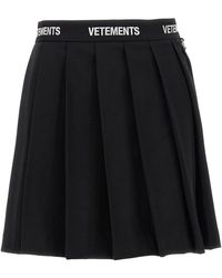 Vetements - Logo School Girl Skirt - Lyst