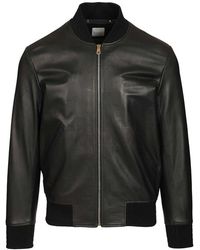 Paul Smith - Lambskin Bomber Jacket - Lyst