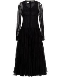 Jil Sander - Pleated Skirt Dress - Lyst