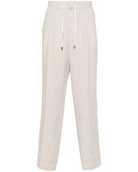 Brunello Cucinelli - Pants With Drawstring And Double Pleats - Lyst