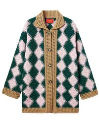 La DoubleJ - Crochet Bowling Cardigan - Lyst
