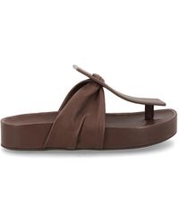 Uma Wang - Leather Flip-Flop Sandal - Lyst