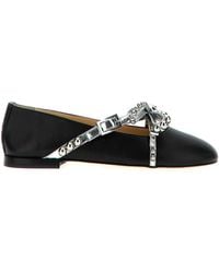 Mach & Mach - Crystal Studs Ballet Flats - Lyst