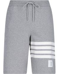 Thom Browne - 4-Bar Sweat Shorts - Lyst