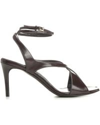 KHAITE - Liria Leather Sandals - Lyst