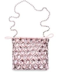 Self-Portrait - Crystal Chainmail Mini Bag - Lyst