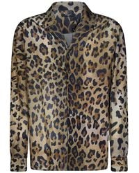 Balmain - Leopard Printed Shirt - Lyst