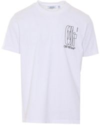 Off-White c/o Virgil Abloh - Big Double Arrow T-Shirt - Lyst