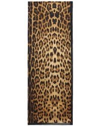 Roberto Cavalli - Silk Scarf With Jaguar Skin Print - Lyst