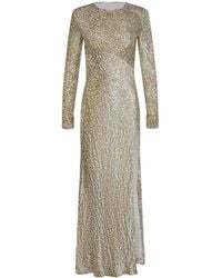 Self-Portrait - Dress Made Of A Silk Blend - Lyst