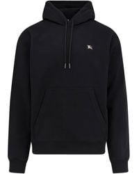 Burberry - Cotton Sweatshirt With Logo Embroidery - Lyst