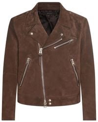 Tom Ford - Suede Nail Casual Jackets, Parka - Lyst