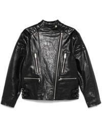 Twinset - Leather-Like Biker Jacket - Lyst