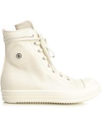 Rick Owens - Drkshdw High-Top Cotton Sneakers - Lyst