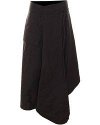 Bottega Veneta - Compact Cotton Toile Skirt - Lyst