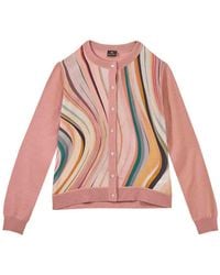 Paul Smith - Cardigan Dusky Swirl - Lyst