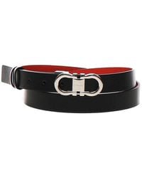 Ferragamo - Gancini Adjustable And Reversible Belt - Lyst