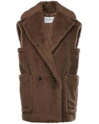 Max Mara - Alpaca And Wool Teddy Vest - Lyst