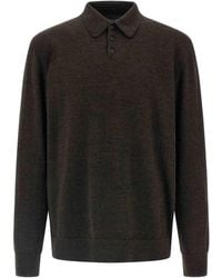 Maison Margiela - Suede Patch Polo Shirt - Lyst