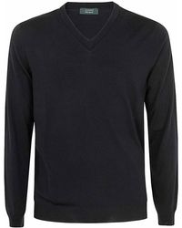 Zanone - V-Neck Slim Fit - Lyst