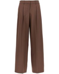 Theory - 'low Rise Pleated' Pants - Lyst