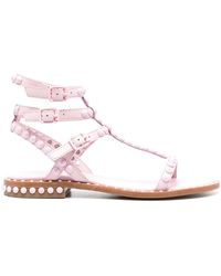 Ash - Multi Strap Leather Sandals With Studs - Lyst