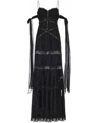 For Love & Lemons - Rita Silk And Lace Dress - Lyst